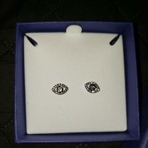 Swarovski LUCKILY EVIL EYE PIERCED EARRINGS